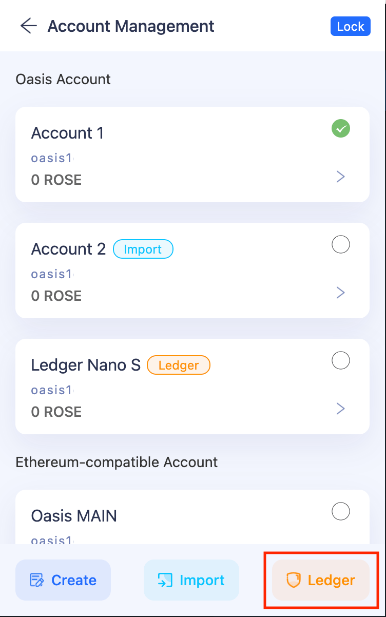 Unlock your ROSE Wallet Browser Extension